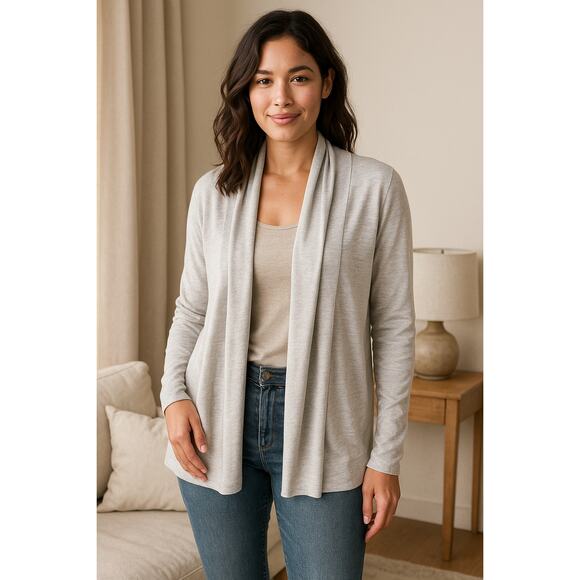Banana Republic Cardigan Womens Medium Gray - Picture 1 of 7